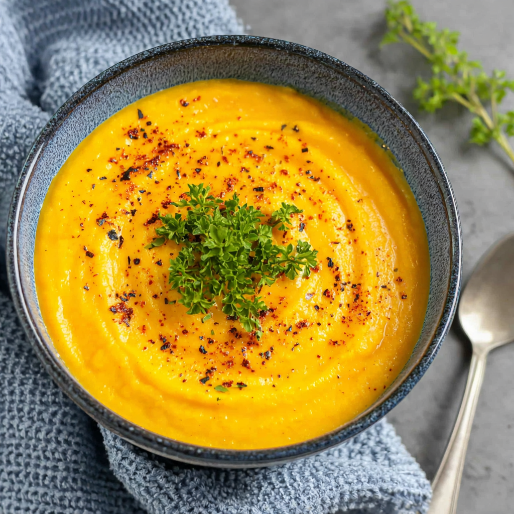 Creamy Vegan Butternut Squash Soup in a Slow Cooker