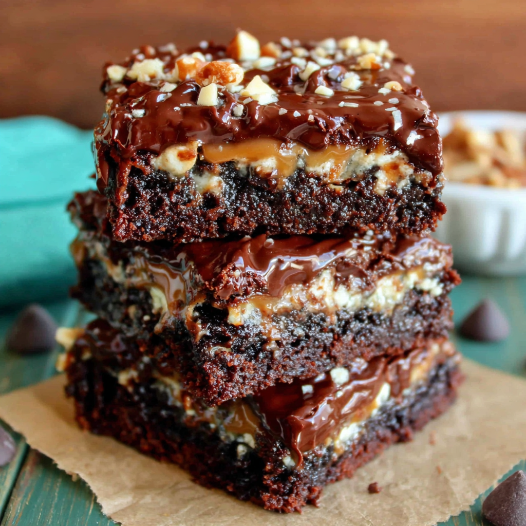 Decadent Touchdown Brownies for Game Day Treats