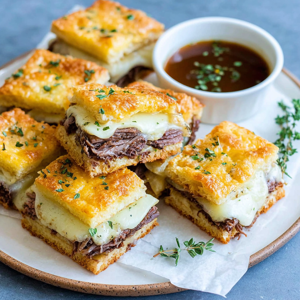 Delicious French Dip Squares for Home Cooking
