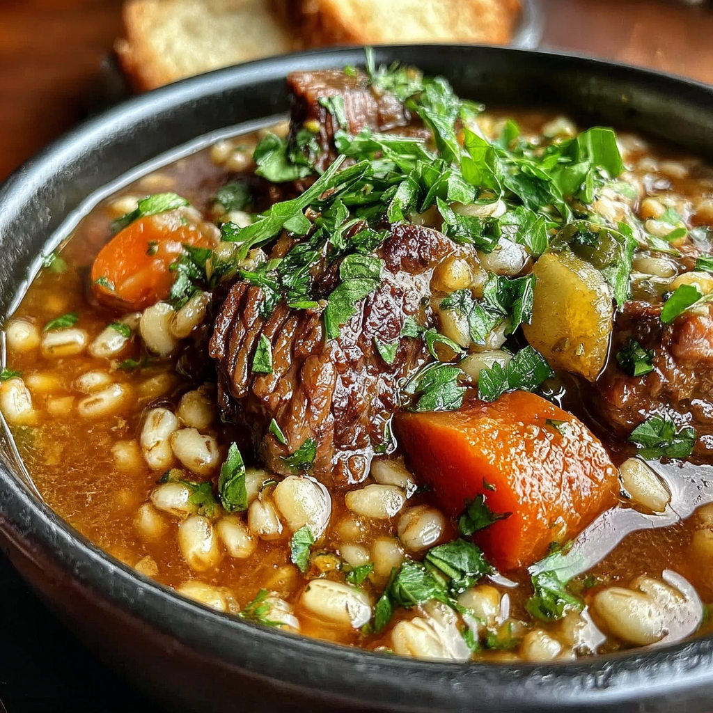 Savor the Comfort of Crockpot Beef Barley Soup