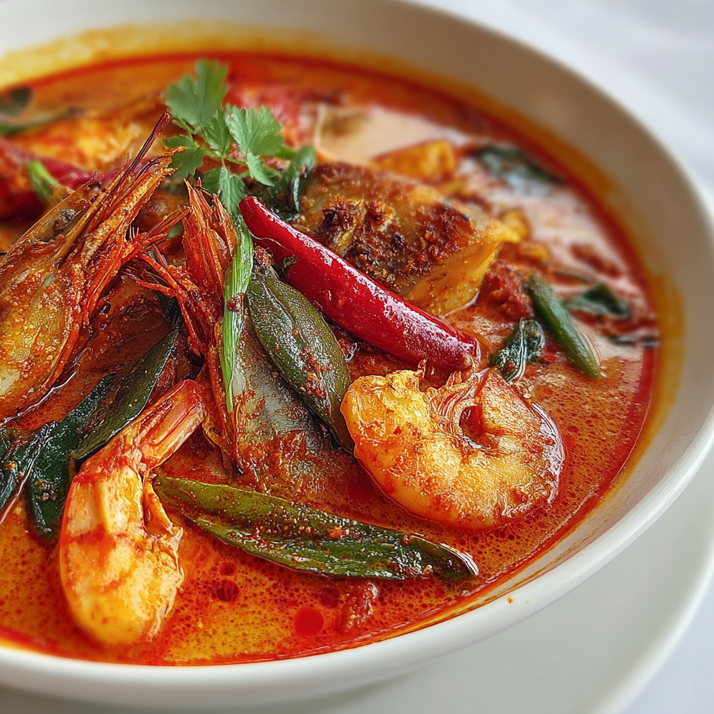 A Flavorful Thai Red Prawn and Fish Curry Recipe