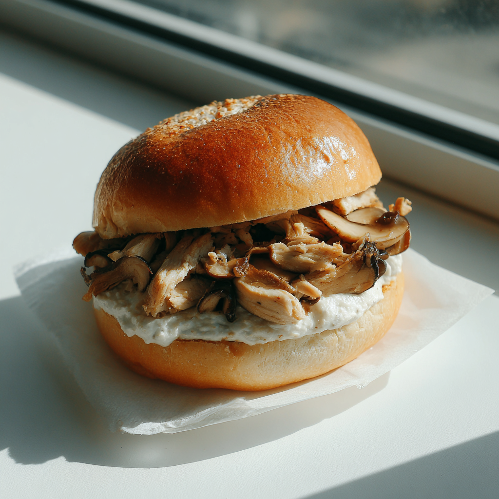 Deliciously Creamy Mini Chicken Sandwiches with Mushrooms