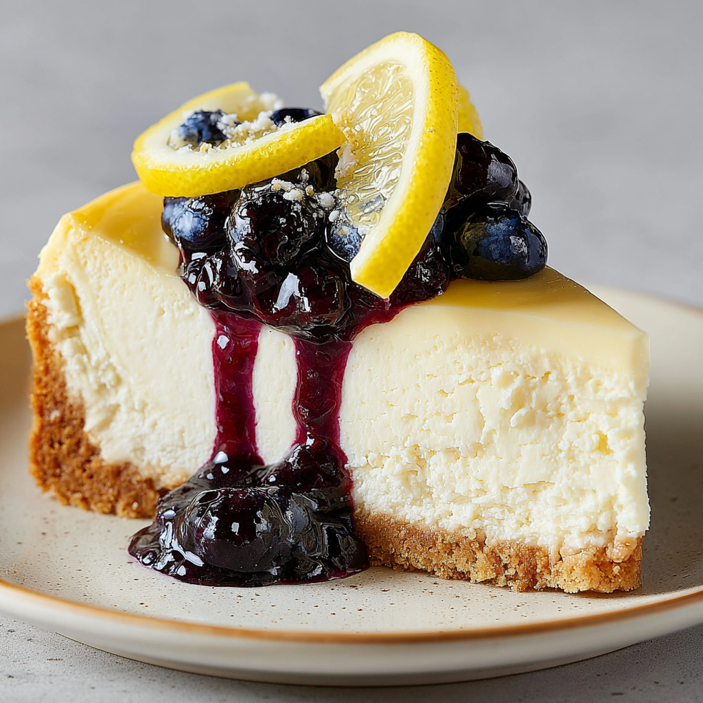 Lemon-Blueberry Cheesecake for Every Occasion